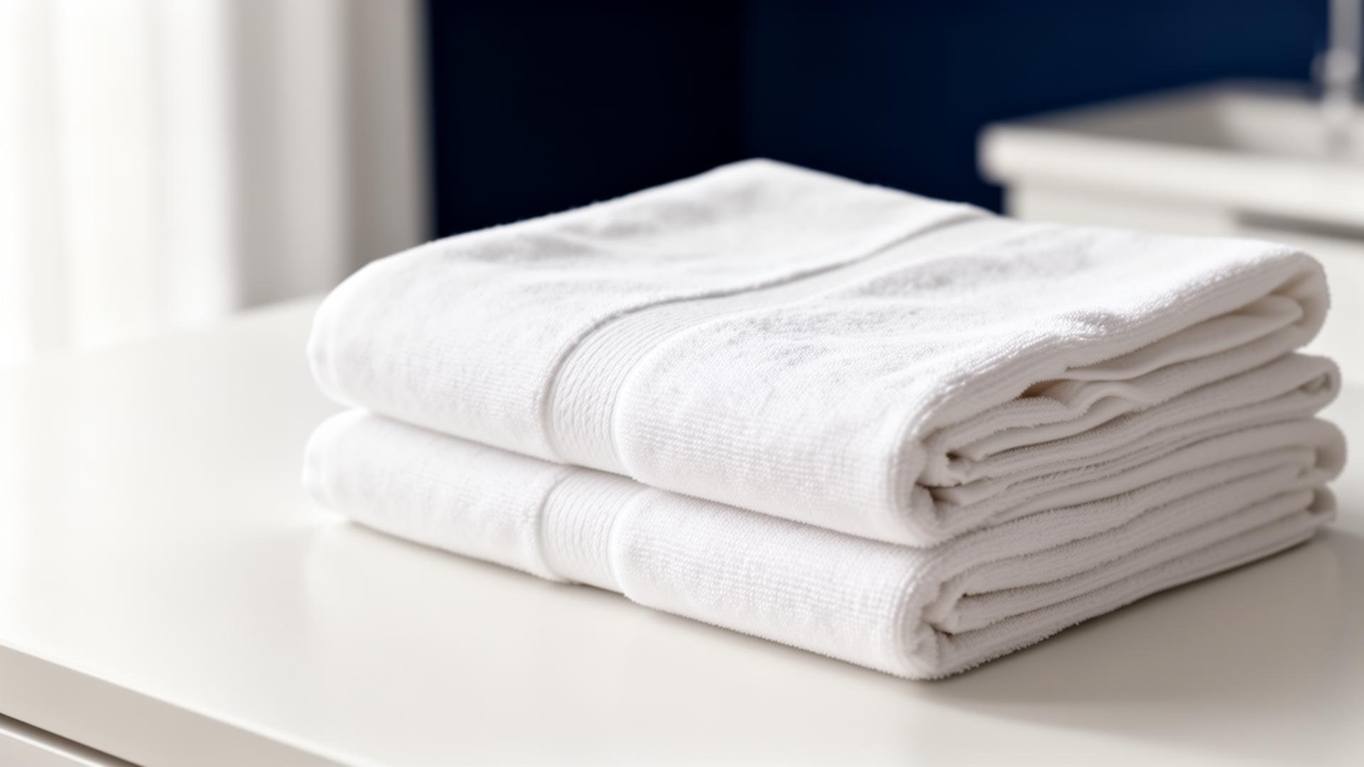 Freshly folded premium linens